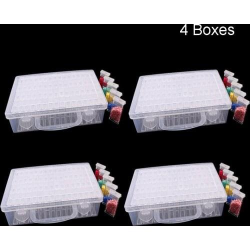 Diamond Painting Tools Storage boxes Containers, Portable Bead Storage Container 64 Gird Diamond Embroidery Accessories