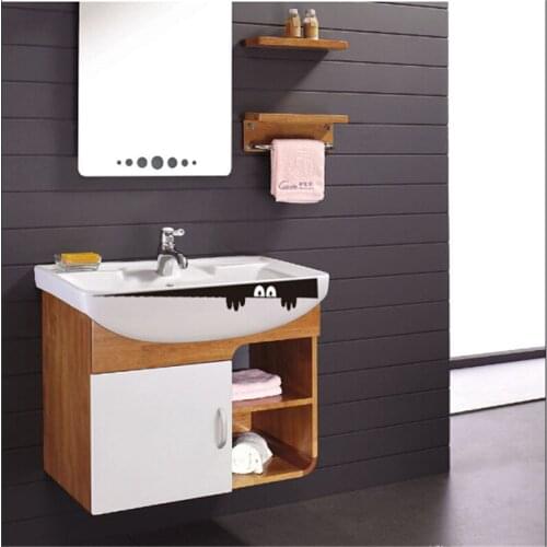 1PC HOT DIY Funny Peep Monster Toilet Bathroom Vinyl Wall Sticker Decal Art Removable Home Decoration