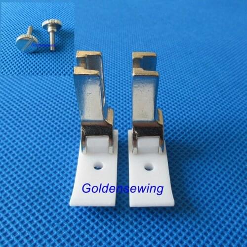 2 sets Non-stick coating LEFT PIPING CORDING FOOT for JUKI DDL-8500 8700 5550 SINGER 191D please choose your wanted size