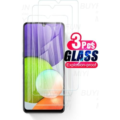 3PCS 9H Premium Screen Protector Tempered Glass for Samsung Galaxy A22 A 22 2021 4G SM-A225F/DS 6.4" Phone Film 2.5D Guard Cover