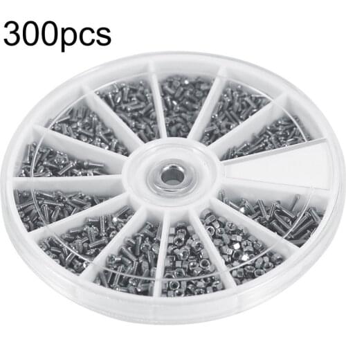 600 Pieces Stainless Steel Small Electronic Nut M1,M1.2,M1.4,M1.6 Assortment Household Tool Kit 12 Kinds