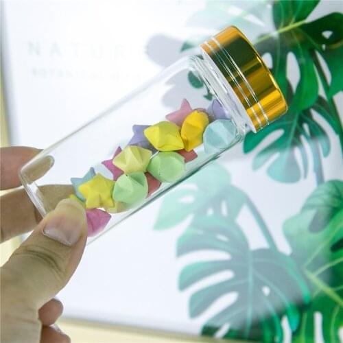 65ml Glass Storage Bottles Jars with Gold Screw Cover Wedding Gift Bottles Jars Container 24pcs