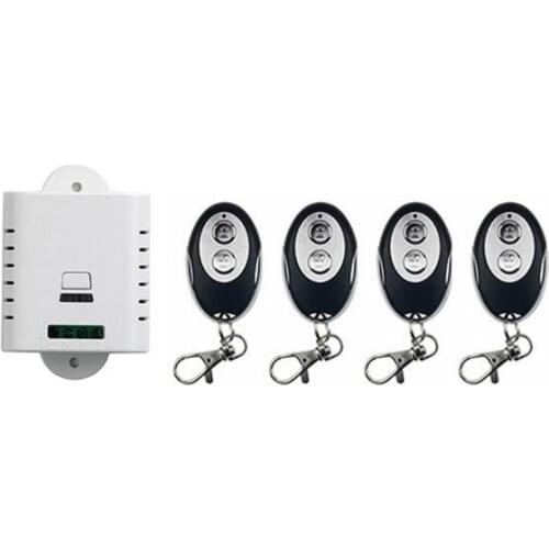 AC85V 110V 120V 220V 250V 1CH RF Wireless Remote Control Switch System 1*Receiver +4 *ellipse shape Transmitters Learning code