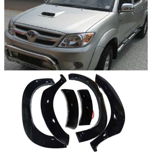 EXTERIOR PICKUP AUTO ACCESSORIES Fender Flare ABS Wheel Arch Fender Flares FIT FOR HILUX VIGO 2006-2011 PICKUP CAR FENDER FLARE