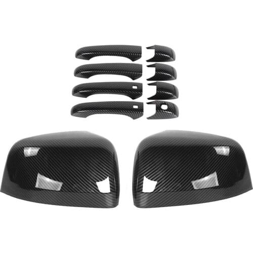 For Jeep Grand Cherokee 2011+ Car Exterior Door Handle Grab Cover Rearview Mirror Trim Styling Auto Moldings