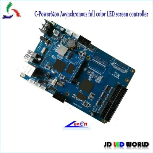 C-power6200 asynchronous video led screen controller / Support P3, P4,P5,P6,P7.62,P10,P16 LED display module