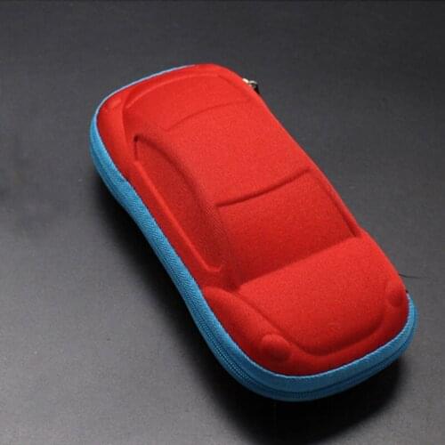 Baby children glasses case cute cartoon car sunglasses case kid stationery storage box zipper glasses case