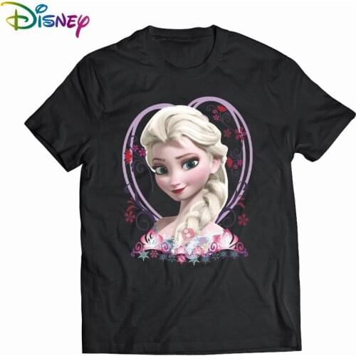 Disney Frozen T-shirts women short sleeve tshirt women 2021 Summer Tops graphic t shirts T-shirt cotton anime t shirt