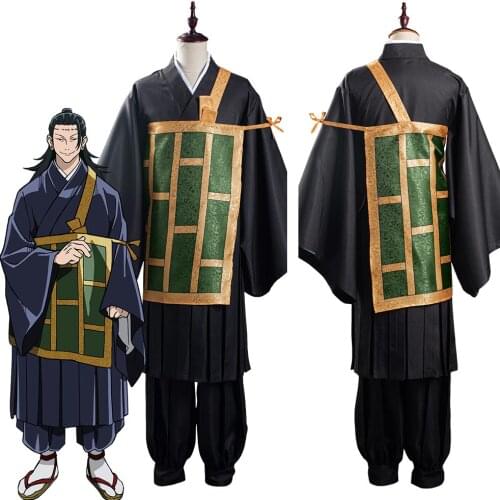 Anime Jujutsu Kaisen Suguru Getou Cosplay Costume Japanese Monk Uniform Suit Halloween Christmas Costumes