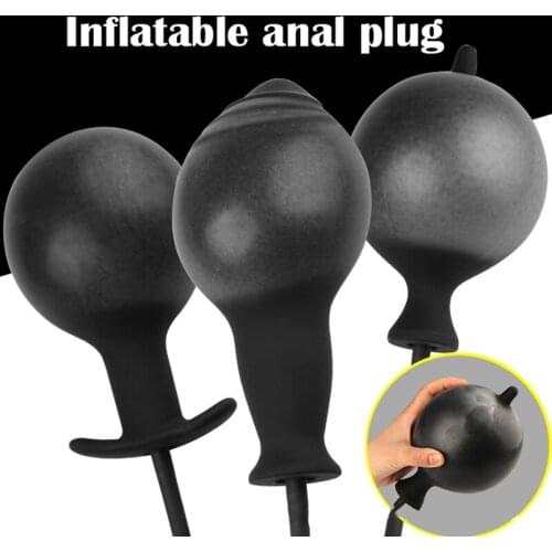 New Inflatable Butt Plugs Expandable Anal Dilator Massager Inflate Anal Plug Anus Dildos Butt plug Sex Toy for Men Woman Gay