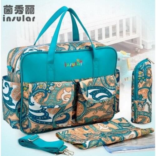 Insular Waterproof Stroller Organizer Mummy Baby Nappy Bag Sac A Langer Mother Baby Bags Bolsa Maternidade MMB-3