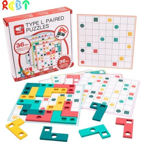 Early Education Puzzle Enlightenment Tetris Building Block Shape With Desktop Teaching Aid Wooden Birthday Toy Gift