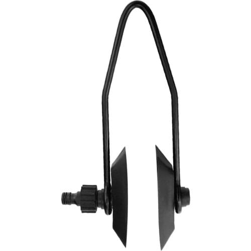 Universal Rectangular Muff Motor Flusher for Boat Flush Away Sand Salt Outboard, Black, Fit 16mm 5/8inch Pipe