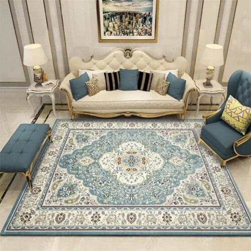 Retro Vintage Carpet Persian Carpet Living Room Bedroom Mat Anti-slip Area Carpet Absorbent Boho Carpet
