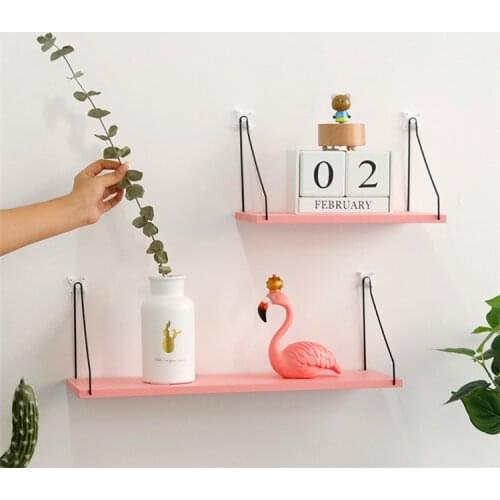 Iron Wooden Decorative Wall Shelf Storage Rack Organization for Kitchen/ Kid Room DIY Wall Decoration Holder Home Decor