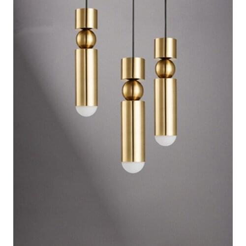 1pcs Nordic modern pendant lights plated gold silver iron creative hanging lamp dining living room bedroom balcony light fixture