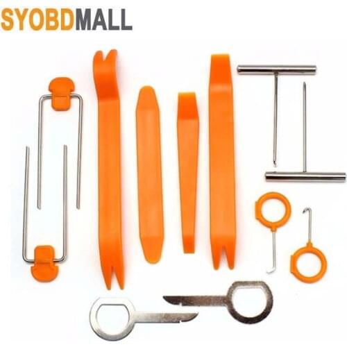 Auto Repair Disassembled Hand Tool 12pcs Audio Removal Installtion Pry Car Radio Door Clip Panel Trim Dash Removal Installer Pry