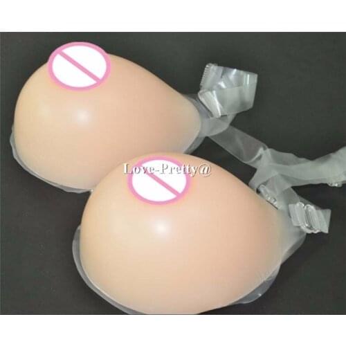 3600g huge size nude skin Beige color Silicone Breast Forms Artificial Breast for Crossdresser Transgender