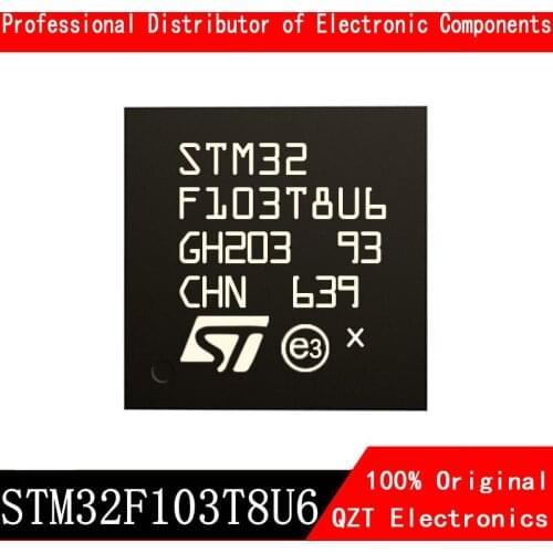 5pcs/lot new original STM32F103T8U6 STM32F103 VFQFPN-36 microcontroller MCU