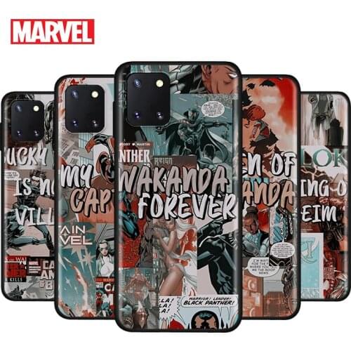 Marvel retro comic superhero For Samsung Note 20 10 9 8 Ultra lite Plus Pro F62 M62 M60 M40 M31S M21 M20 M10S Soft Phone Case