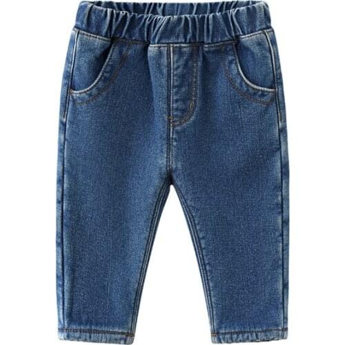 Kids Jeans 2019 New Baby Winter Clothes Fashion New Baby Boys Denim Pants Kids Velvet Warm Jeans Toddler Boys Pants Trousers