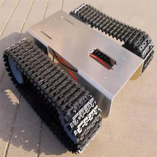 Smart Robot Tank Chassis Tracked Car Caterpillar with 2pcs 12V Motor for Arduino 51 Raspberry Pi DIY Project Parts