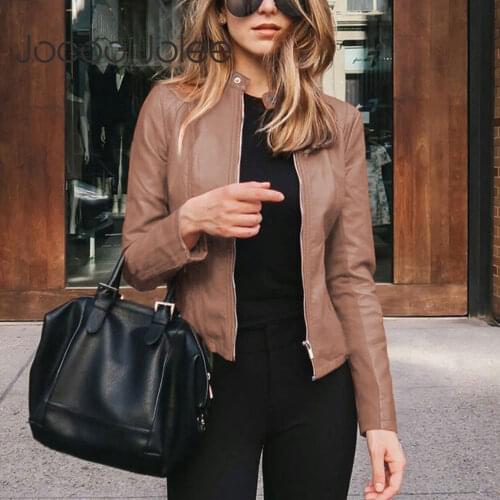 Jocoo Jolee Womens Fashion Leather Jackets China