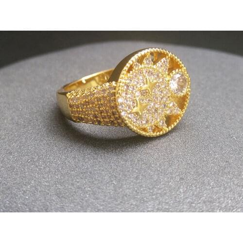 S925 sterling silver ring new fantasy star and moon European and American ring female fashion bohemian style jewelry