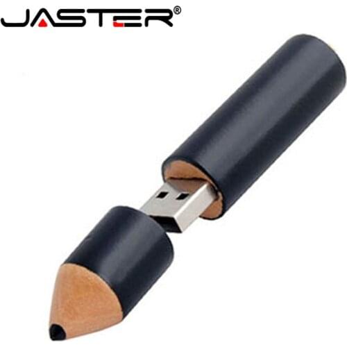 JASTER full capacity wooden pencil model flash memory pendrive 4GB 8GB 16GB USB 2.0 Flash Memory Stick Drive pen drive