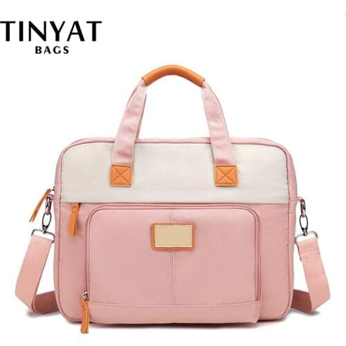 TINYAT Korean School Bag Handbag Large Women Shoulder Bag laptop Bag for Men Women for Teenages