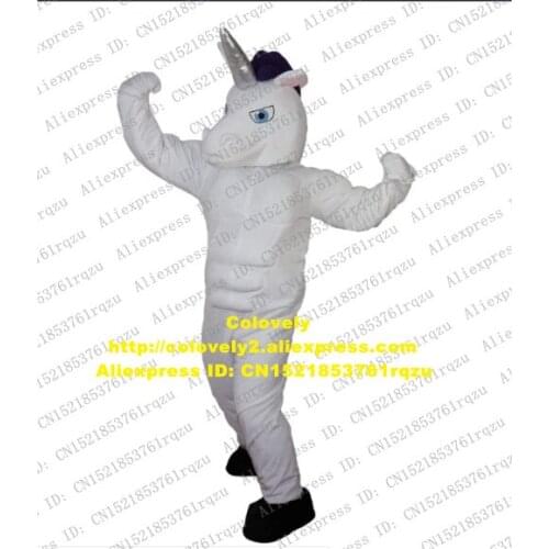 Single Angle Horse DOO JOYUNICORN UNIMON Ainkhuern Unicorn Mascot Costume Adult Cartoon Mega-event Business Advocacy zz8172