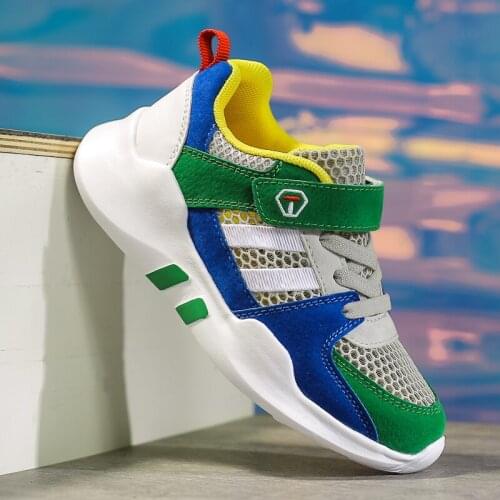 Summer Kids Shoes Lightweight New Style Single Net Boys Girls Mesh Tennis Hollow Net Children Shoes Toddler School Sneakers Flat