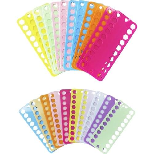 10/12Pcs Plastic Cross Stitch Row Line Tool 20 Positions Thread Board Thread Yarn Organizer Embroidery Sewing Accessories