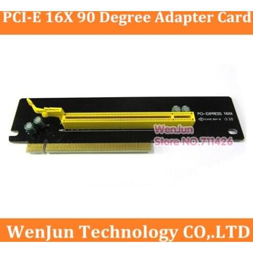 New PCI-E 16X Adapter Card High 4.5cm PCI express PCI-E 90 Degree Riser Card for 2U Network Server PC Cabinet