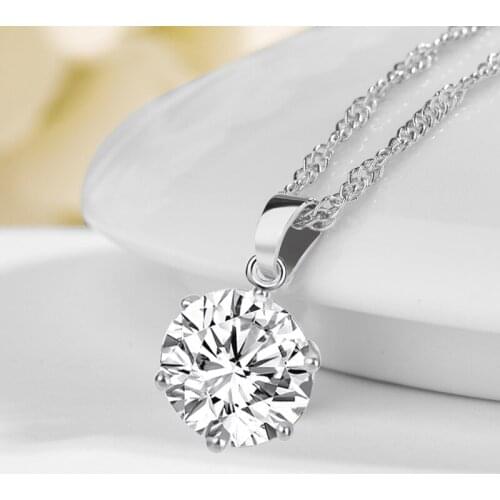 Charm Pendant Necklaces For Women Shine Zircon Choker Chain Jewelry Wedding Fashion Jewelry Cubic Zircon statement Necklaces