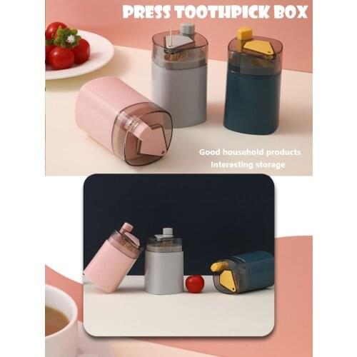 Creative high-grade automatic press toothpick cylinder, suitable for daily home, restaurant and hotel