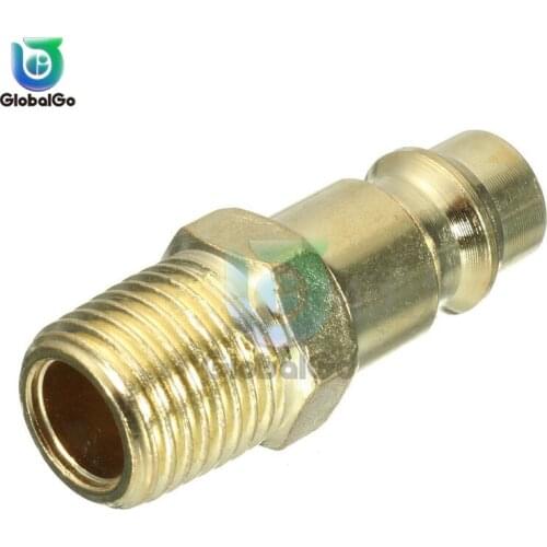 Air Pneumatic 10mm 8mm Hose Tube 1/4" Male Thread Air Pipe Connector Quick Coupling Brass Fitting