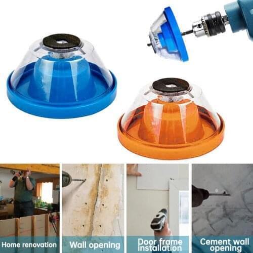 1pc Electric Drill Dust Cover Two Colors Bowl Shaped Non-slip Dust-proof Collector Reusable Home Power Tool Accessories New