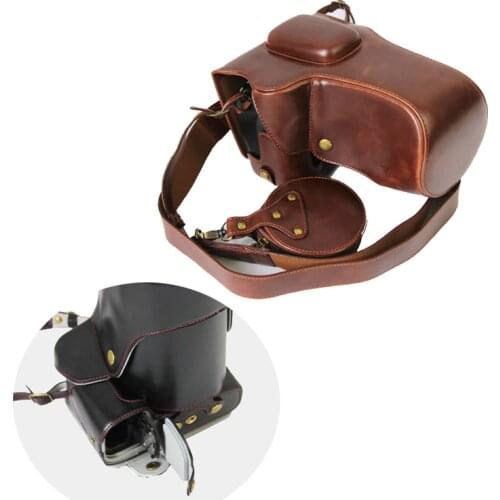 Luxury PU Leather Camera Case Bag for Nikon P900 P900S Camera Bag with Strap Mini Pouch Removable Battery Directly