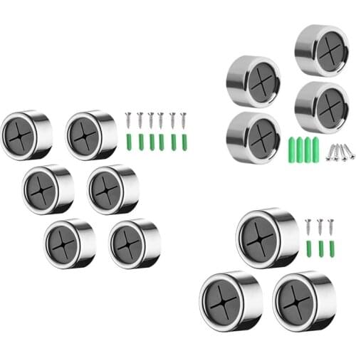 GTBL Self-Adhesive Towel Holder Hooks Round Wall Mount for Bathroom Kitchen Home