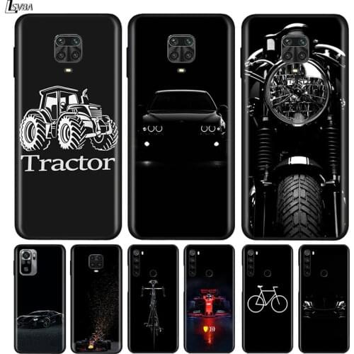 Silicone Cover Motorcycle Cars Man For Xiaomi Redmi Note 10 10S 9 9C 9S Pro Max 9T 8T 8 7 6 5 Pro 5A 4X 4 Phone Case