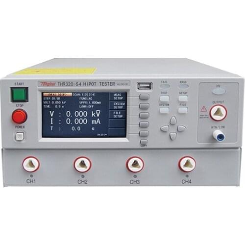 TH9320-S4 AC/DC Safety Tester Insulation Resistance Test Equipment