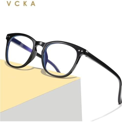 VCKA TR90 Square Blue Light Glasses Men Computer Glasses Gaming Goggles Transparent Eyewear Frame Women Anti Blue ray Eyeglasses