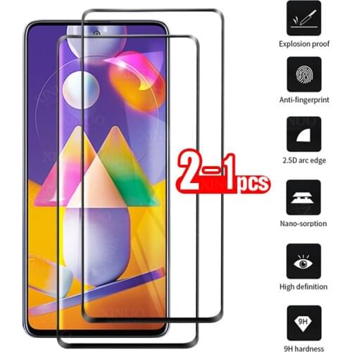 1-2PCS Tempered glass for Samsung Galaxy M31S screen protector protective for Samsung M31 S M 31S M 31 S glass film samsun M31S