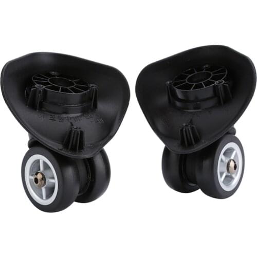 1 Pair Plastic All Direction Swivel Universal Wheel Replacement Luggage Wheel Spinning Suitcase Wheels Part For Any Travel Bags