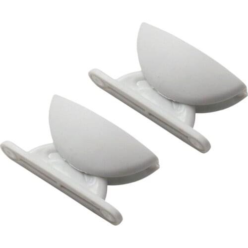 2x Nylon Door Catch Stopper Baggage Door Latch Cupboard RV Boats Sail White