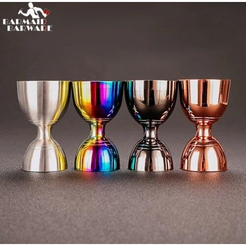 30/60ml Measuring Cup Tools Bar Measure Cocktail Jigger Slim Waist Cocktail Jigger Elegance and Practicality Bar Tool