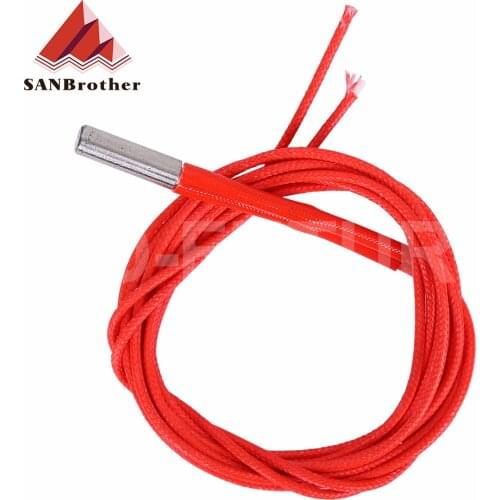 3D Printers Cartridge Heater 12V/24V 40W 6*15/20/30mm 1m For MK Mendel Reprap Extruder Parts 12V 24V 40W Heat Part