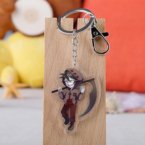 Anime Angels of Death Satsuriku no Tenshi Foster Isaac Rachel Keychain Acrylic Keyring Key chain Pendants