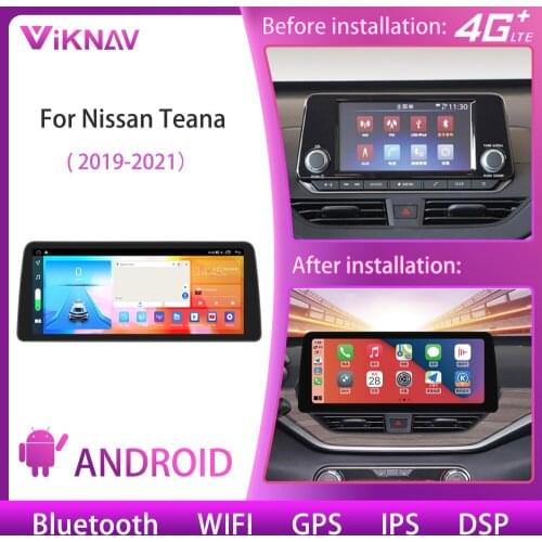12.3 inch Car Radio For Nissan Teana 2019 2020 2021 Navigation stereo GPS Android head unit receiver Multimedia Video Player